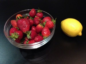 Strawberries and Lemon for Teeth Whitening